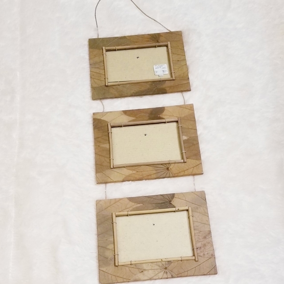 Ten Thousand Villages Square Triple Frame - Picture 2 of 9